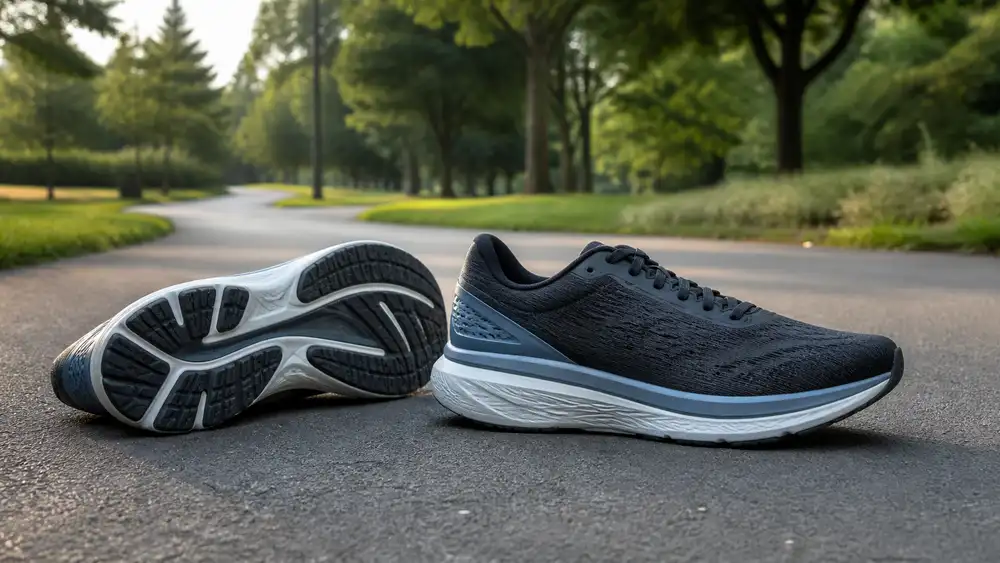 Die besten Laufschuhe bei Plantarfasziitis auf einem ruhigen Laufweg